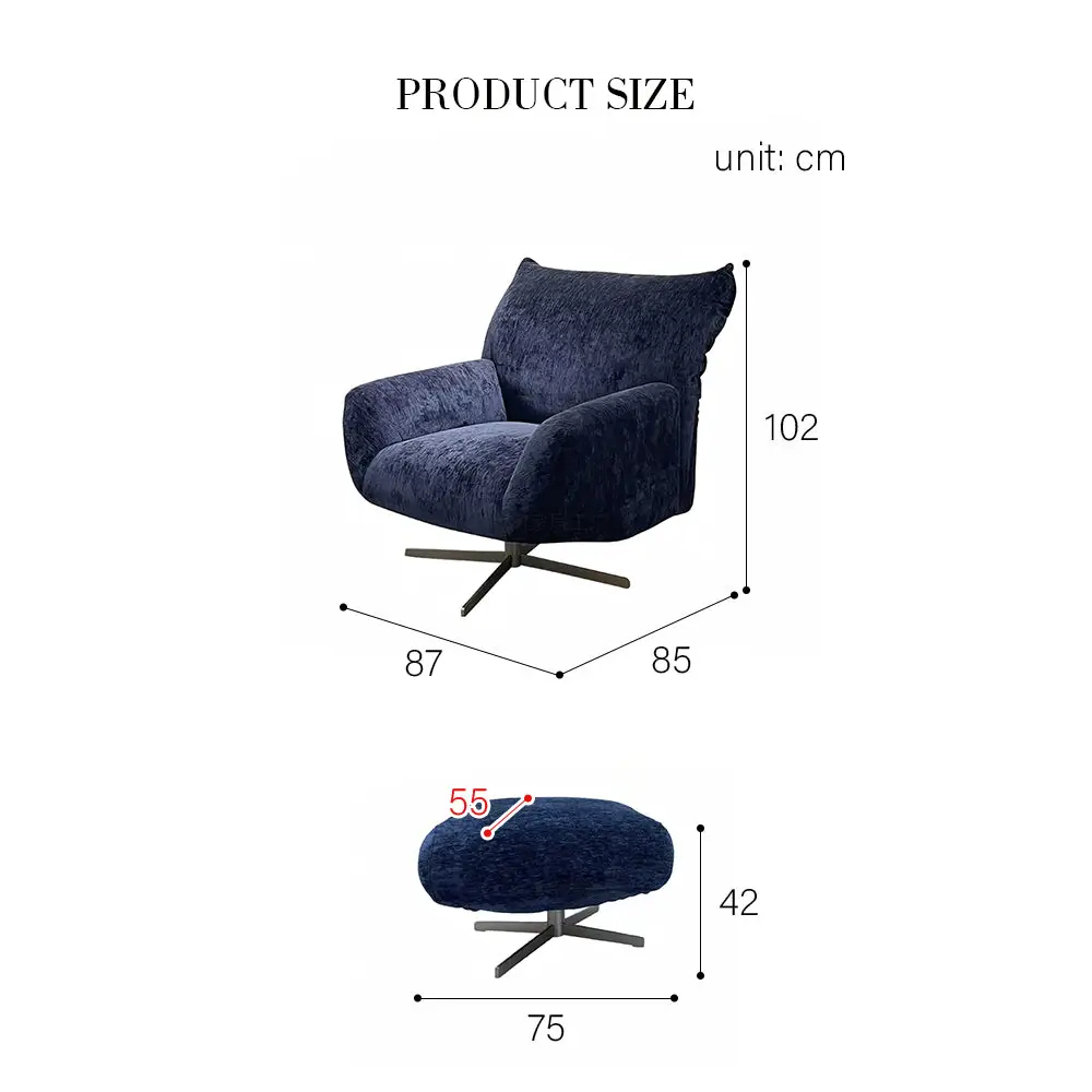 Mistry Swivel Armchair Accent Chair - Swivel Chair