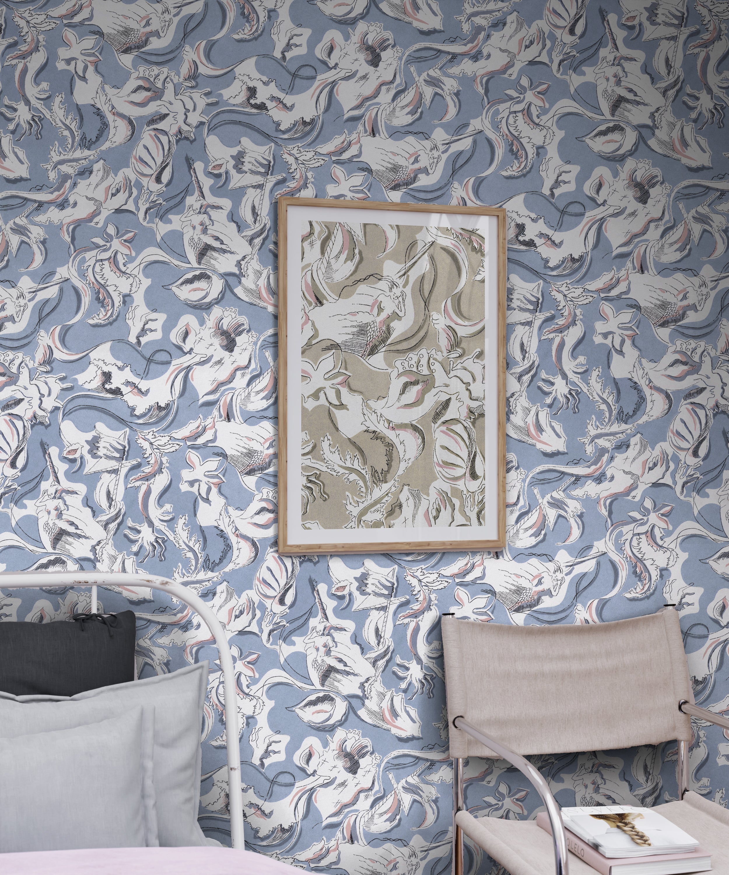 Dali's Mermaid - Blue Dreams - Wallpaper