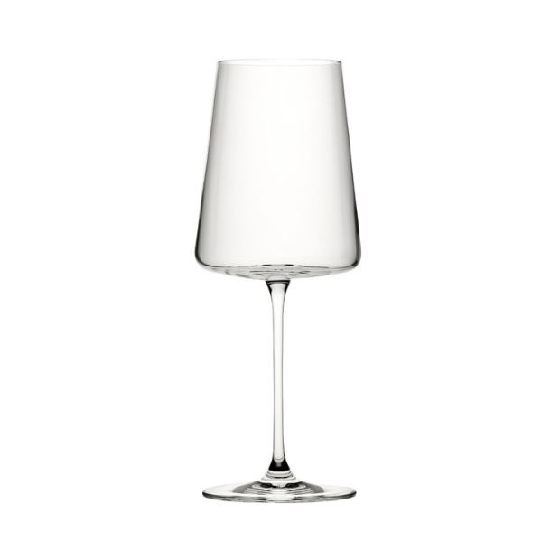 Clear modern mode bordeaux glasses with sleek tapered bowl and slender stem set of 6 for red wine