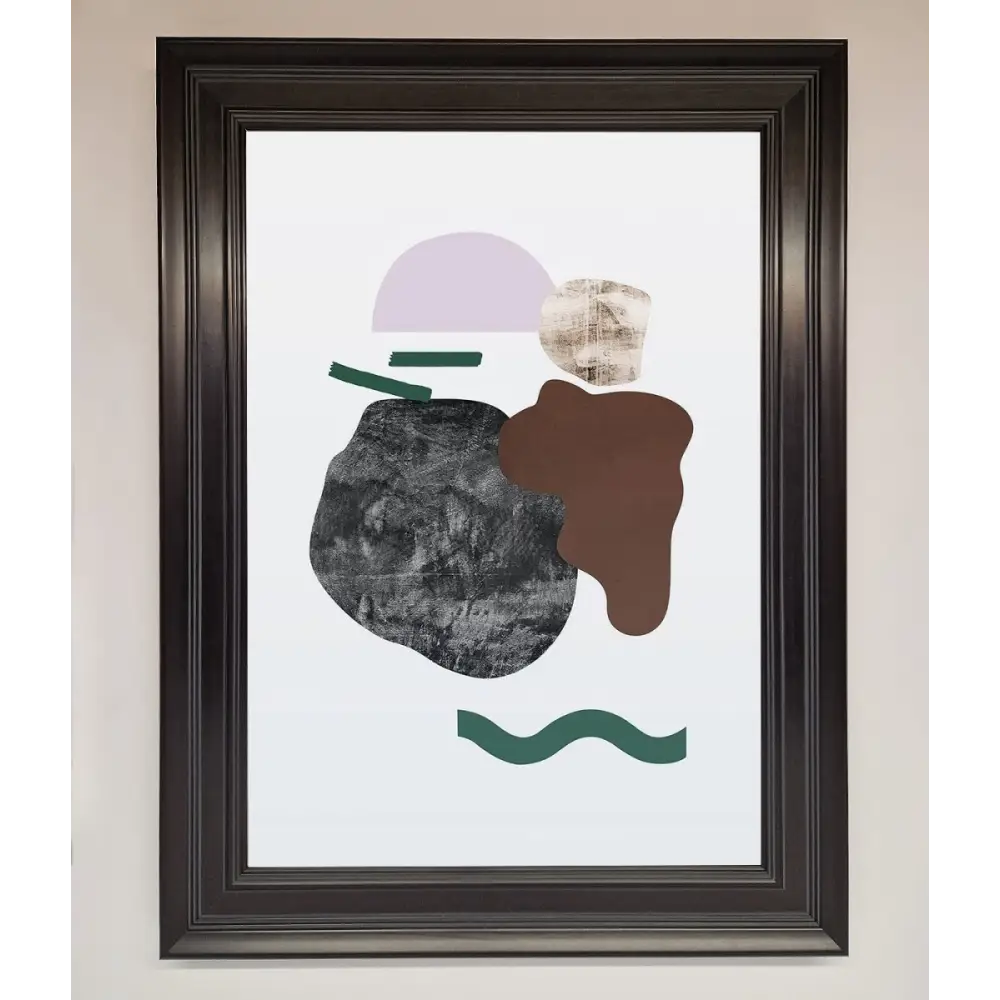 Modern Splodge Framed Print - A1 (59.4 x 84.1 cm) / Matt Black - Framed Print