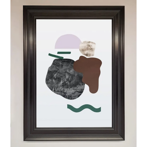 Modern Splodge Framed Print - A1 (59.4 x 84.1 cm) / Matt Black - Framed Print