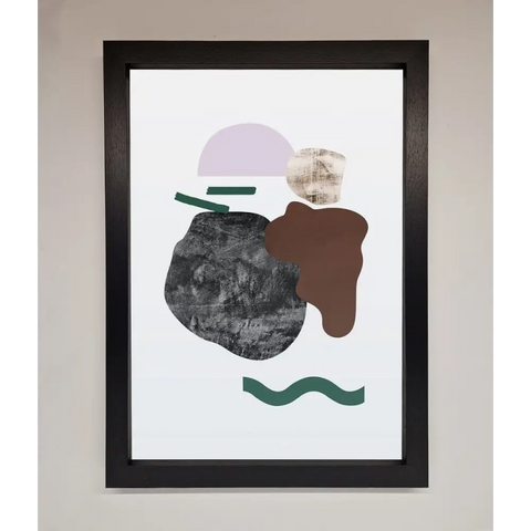 Modern Splodge Framed Print - A3 (29.7 x 42 cm) / Black - Framed Print