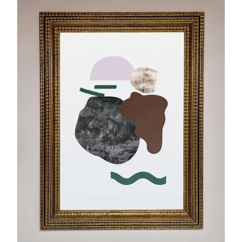 Modern Splodge Framed Print - A3 (29.7 x 42 cm) / Ornate Gold - Framed Print