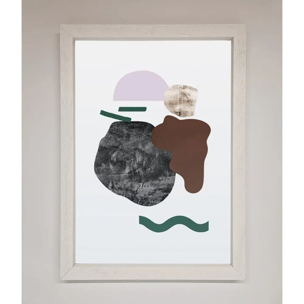 Modern Splodge Framed Print - A3 (29.7 x 42 cm) / White - Framed Print