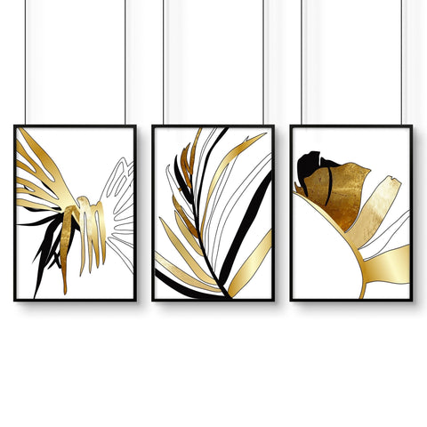 Wall print for living room | set of 3 wall art prints