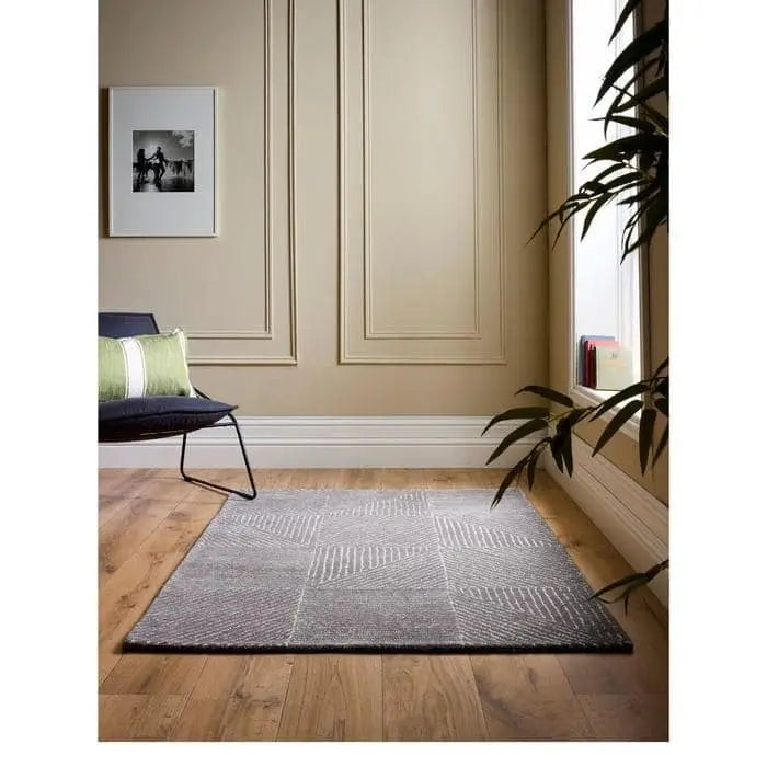 Modern Wool Rug Geometric Design - Rugs