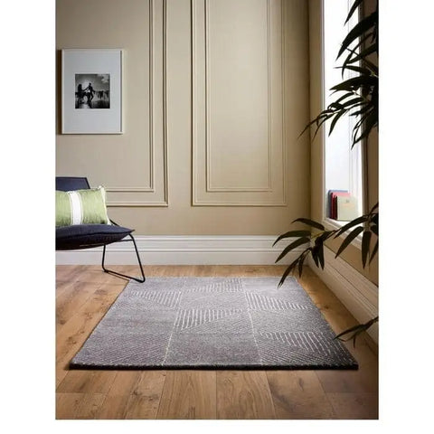 Modern Wool Rug Geometric Design - Rugs