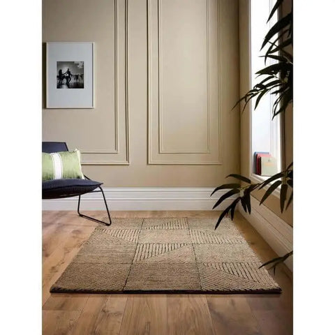 Modern Wool Rug Geometric Design - Rugs