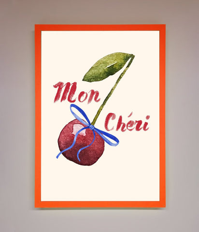 Mon Cheri Cherry Framed Wall Art