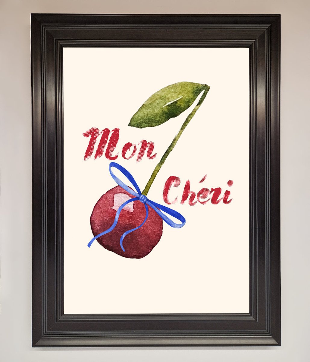 Mon Cheri Cherry Framed Wall Art