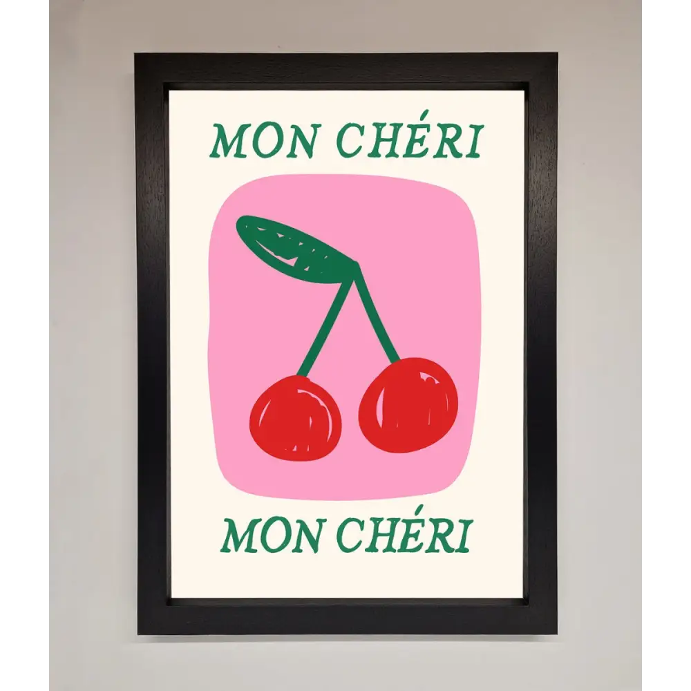 Mon Cheri Framed Poster - A3 (29.7 x 42 cm) / Black - Framed Print