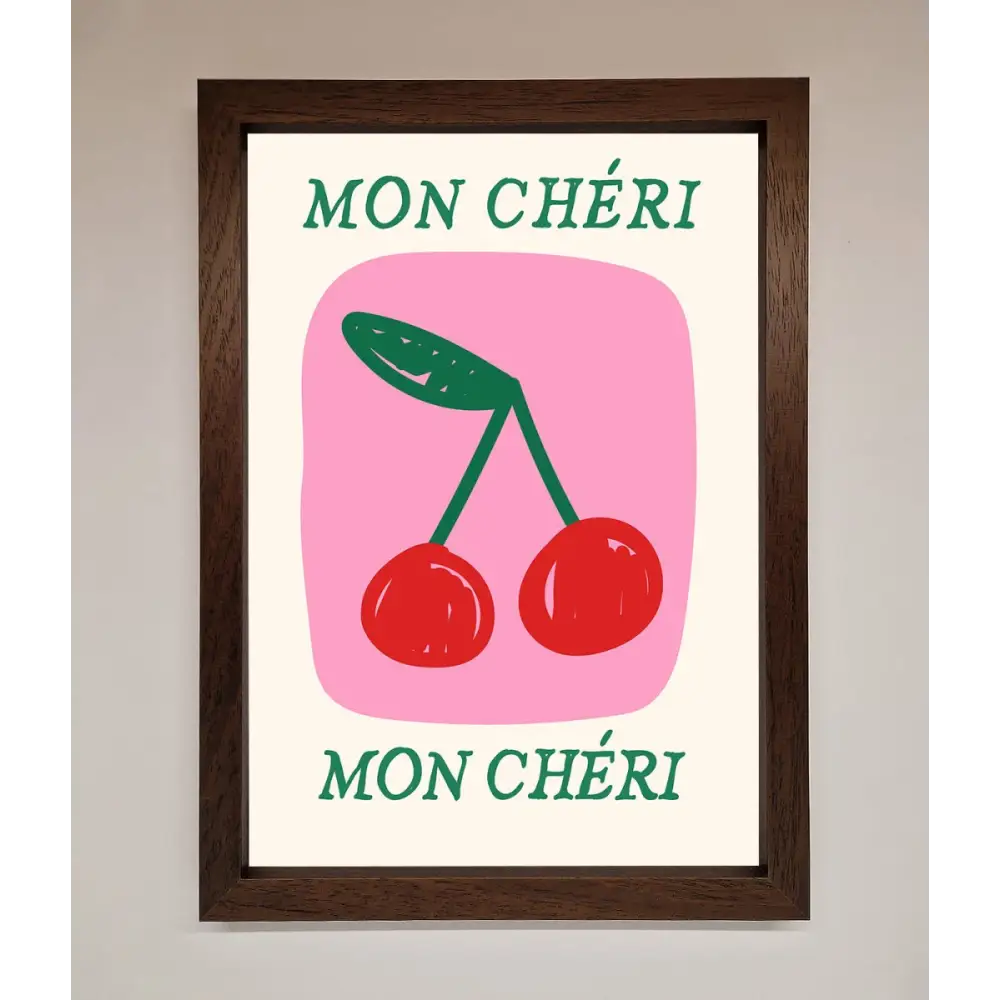 Mon Cheri Framed Poster - A3 (29.7 x 42 cm) / Walnut - Framed Print