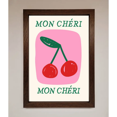 Mon Cheri Framed Poster - A3 (29.7 x 42 cm) / Walnut - Framed Print