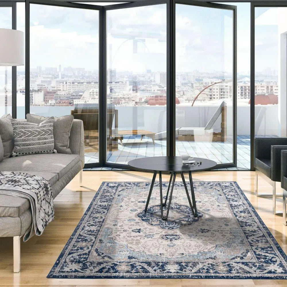 Montana Oriental Blue Rug | 3922N - Rugs