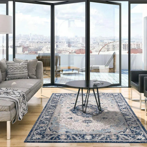 Montana Oriental Blue Rug | 3922N - Rugs