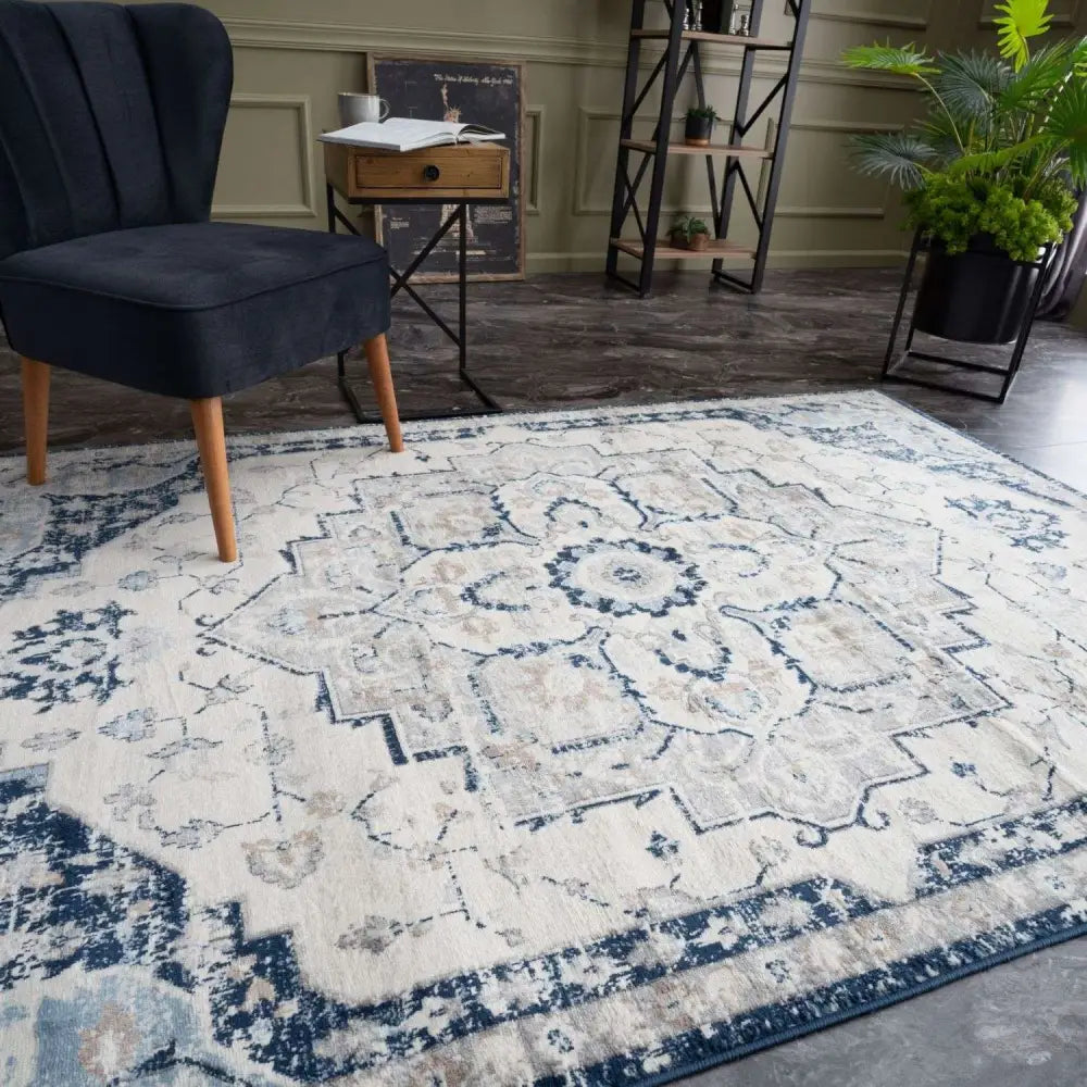 Montana Vintage Navy Rugs | 4000 - Rugs
