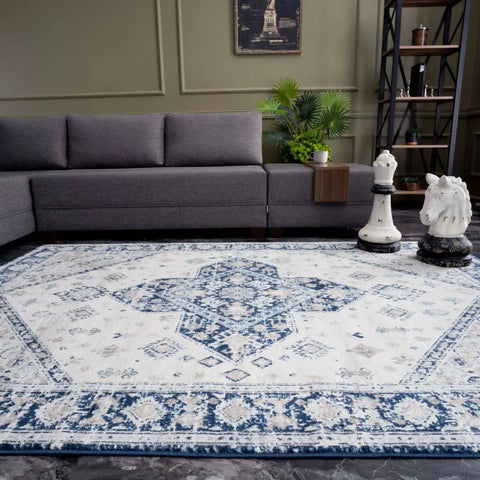 Montana Vintage Navy Rugs | 4010 - Rugs