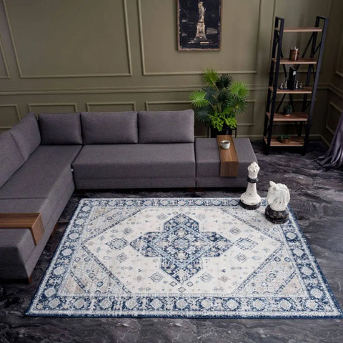 Montana Vintage Navy Rugs | 4010 - Rugs