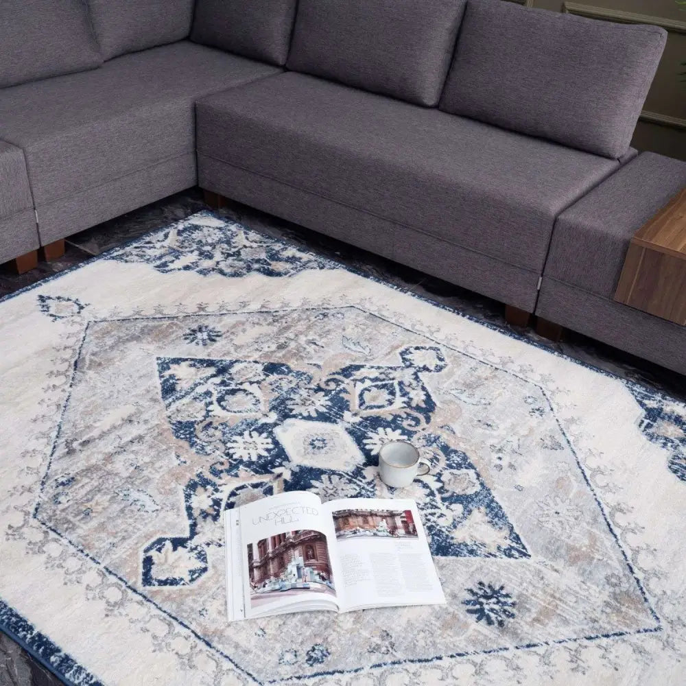Montana Vintage Navy Rugs | 4020 - Rugs