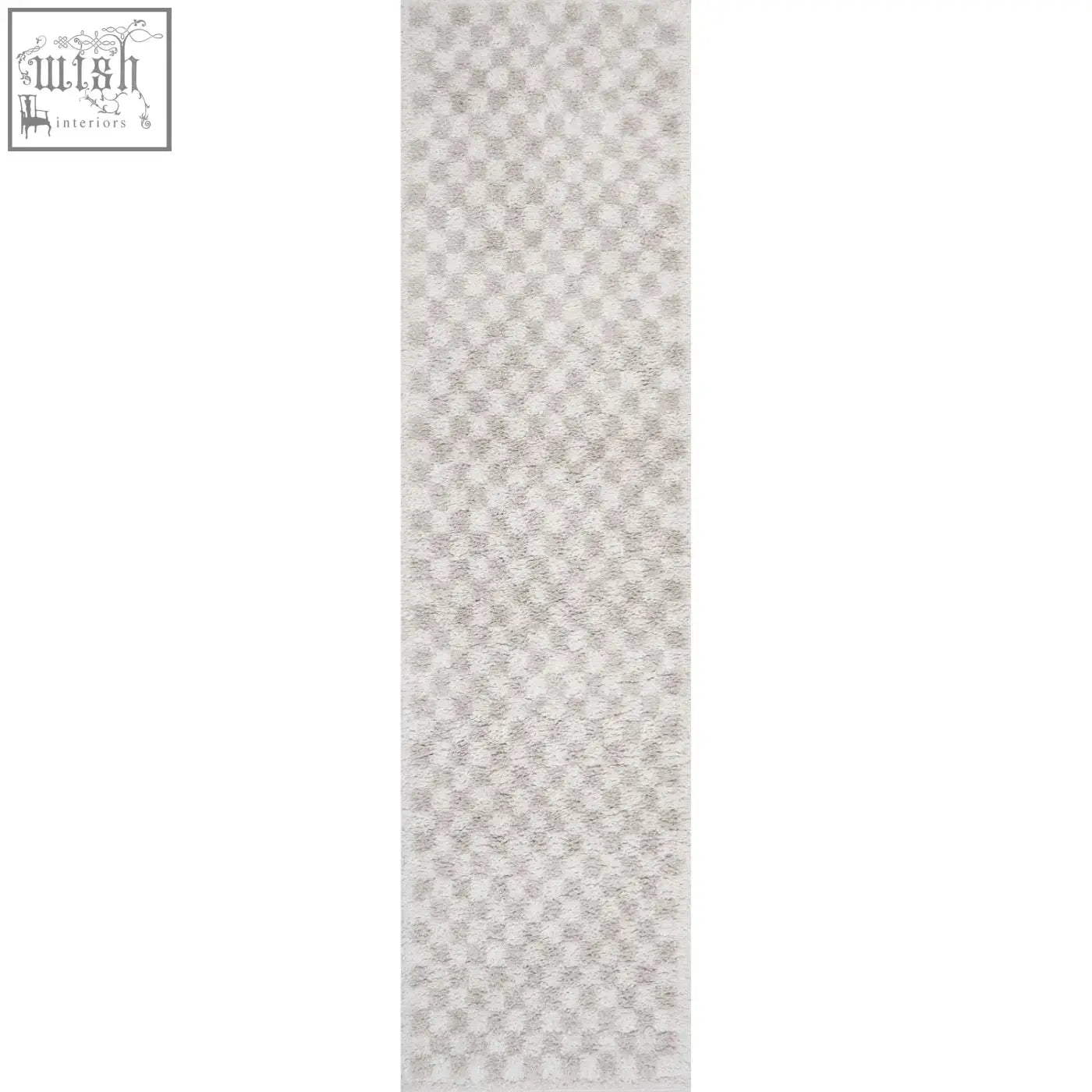 Plush moodi shaggy light beige nomari rug with subtle geometric pattern in soft light beige shaggy light beige style