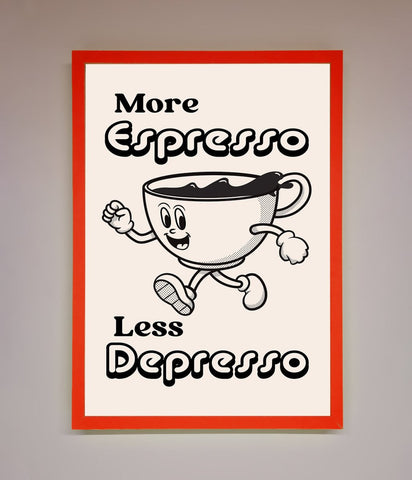 More Espresso Framed Print