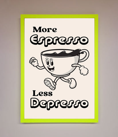 More Espresso Framed Print