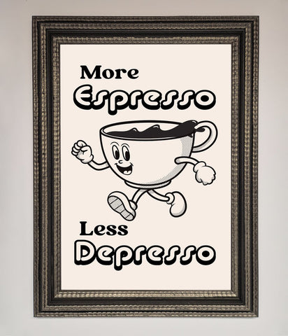 More Espresso Framed Print