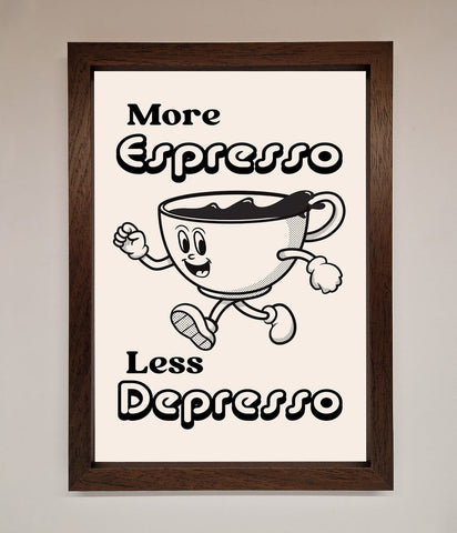More Espresso Framed Print