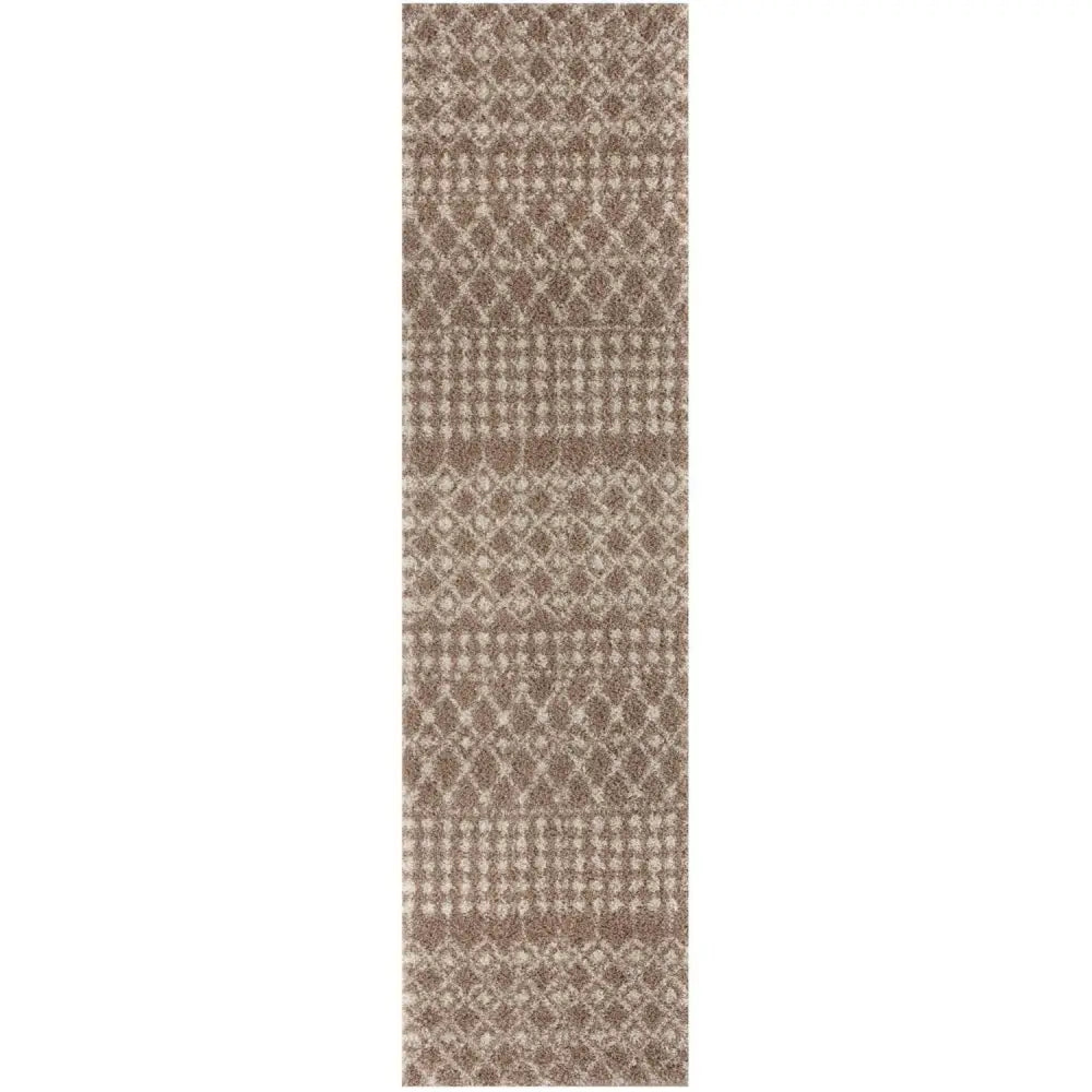 Moroccan Beige Shaggy Rug | 1020 - 80X300 cm - Rugs
