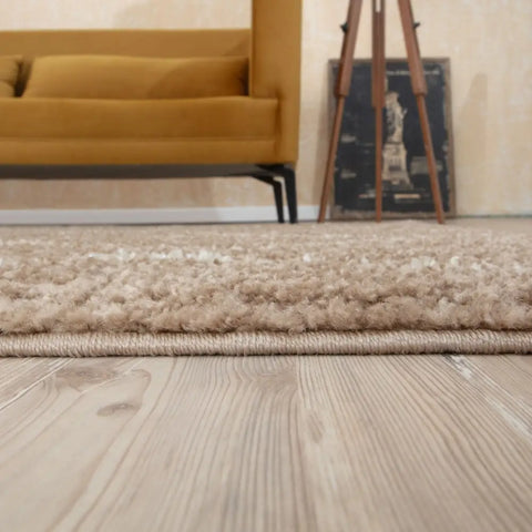 Moroccan Beige Shaggy Rug | 1020 - Rugs