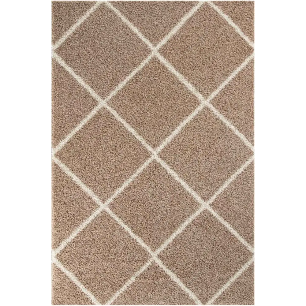 Moroccan Beige Shaggy Rug | 520 - 60X110 cm - Rugs