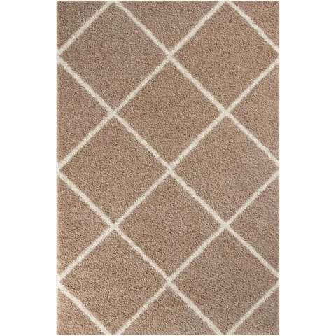 Moroccan Beige Shaggy Rug | 520 - 60X110 cm - Rugs