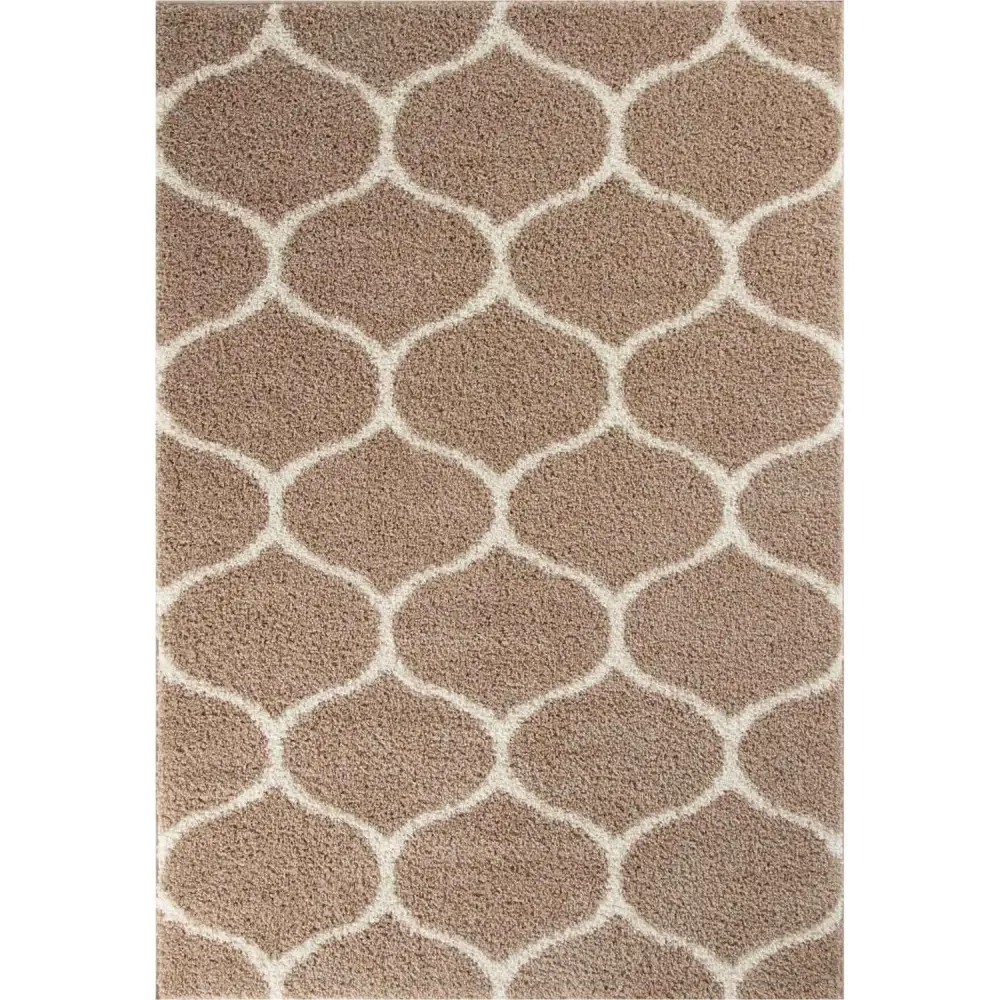 Moroccan Beige Shaggy Rug | 620 - 60X110 cm - Rugs