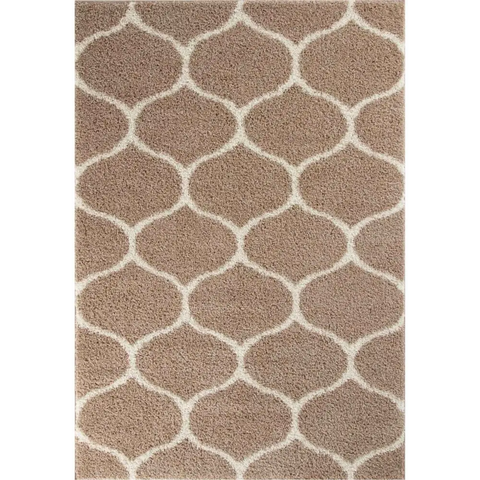 Moroccan Beige Shaggy Rug | 620 - 60X110 cm - Rugs