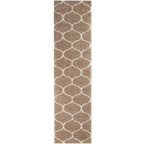 Moroccan Beige Shaggy Rug | 620 - 80X300 cm - Rugs