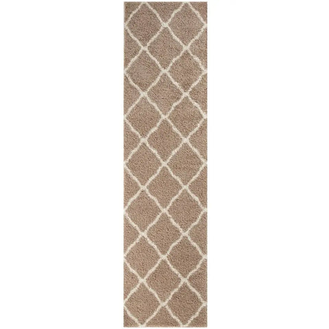 Moroccan Beige Shaggy Rug | 720 - 80X300 cm - Rugs