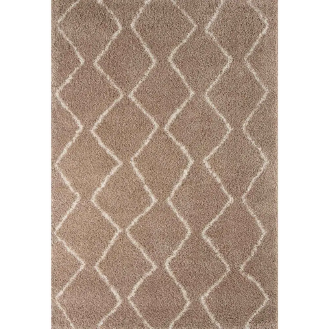 Moroccan Beige Shaggy Rug | 820 - 60X110 cm - Rugs