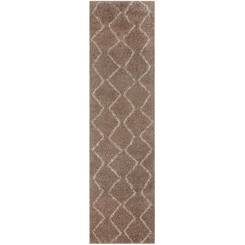 Moroccan Beige Shaggy Rug | 820 - 80X300 cm - Rugs