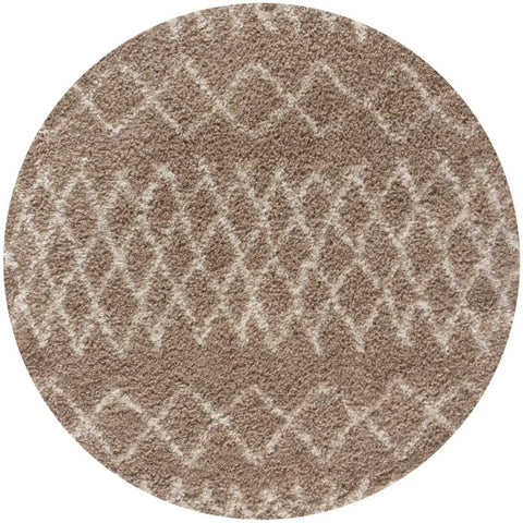 Moroccan Beige Shaggy Rug | 920 - Ø 120 cm - Rugs