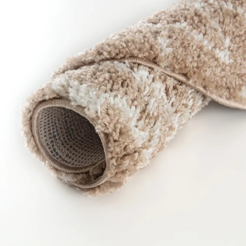 Moroccan Beige Shaggy Rug | 920 - Rugs