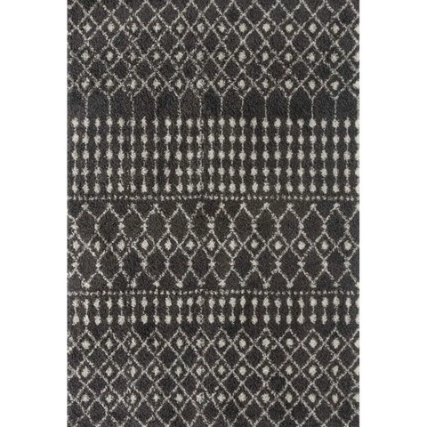 Moroccan Dark Grey Shaggy Rug | 1040 - 60X110 cm - Rugs