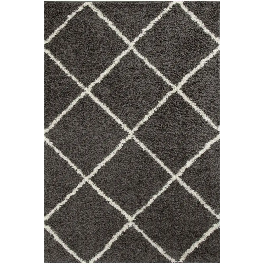 Moroccan Dark Grey Shaggy Rug | 540 - 60X110 cm - Rugs