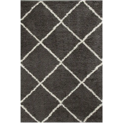 Moroccan Dark Grey Shaggy Rug | 540 - 60X110 cm - Rugs