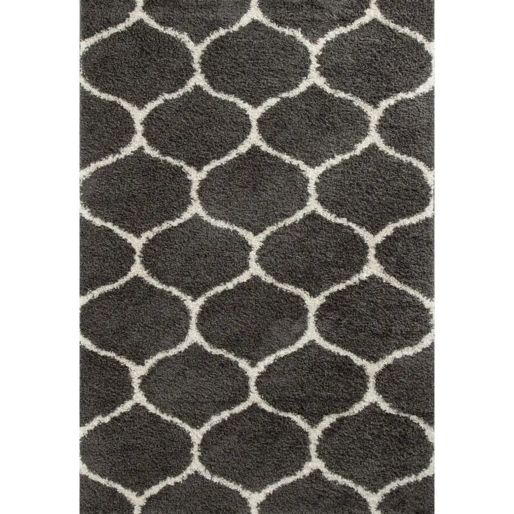Moroccan Dark Grey Shaggy Rug | 640 - 60X110 cm - Rugs