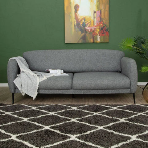 Moroccan Dark Grey Shaggy Rug | 740 - Rugs