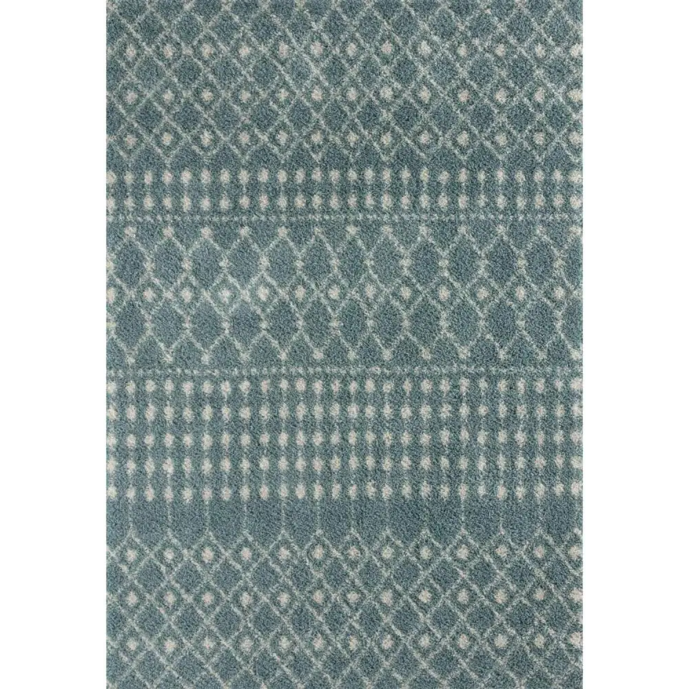Moroccan Duck Egg Blue Shaggy Rug | 1050 - 60X110 cm - Rugs