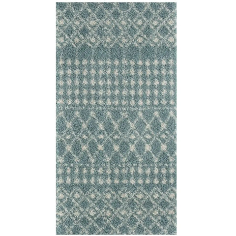 Moroccan Duck Egg Blue Shaggy Rug | 1050 - 80X150 cm - Rugs