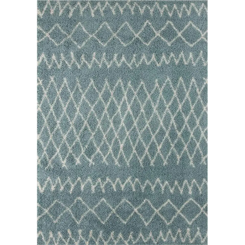 Moroccan Duck Egg Blue Shaggy Rug | 950 - 60X110 cm - Rugs