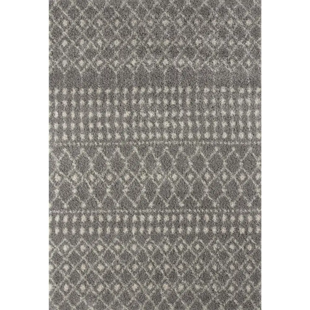 Moroccan Grey Shaggy Rug | 1010 - 60X110 cm - Rugs