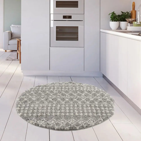 Moroccan Grey Shaggy Rug | 1010 - Rugs